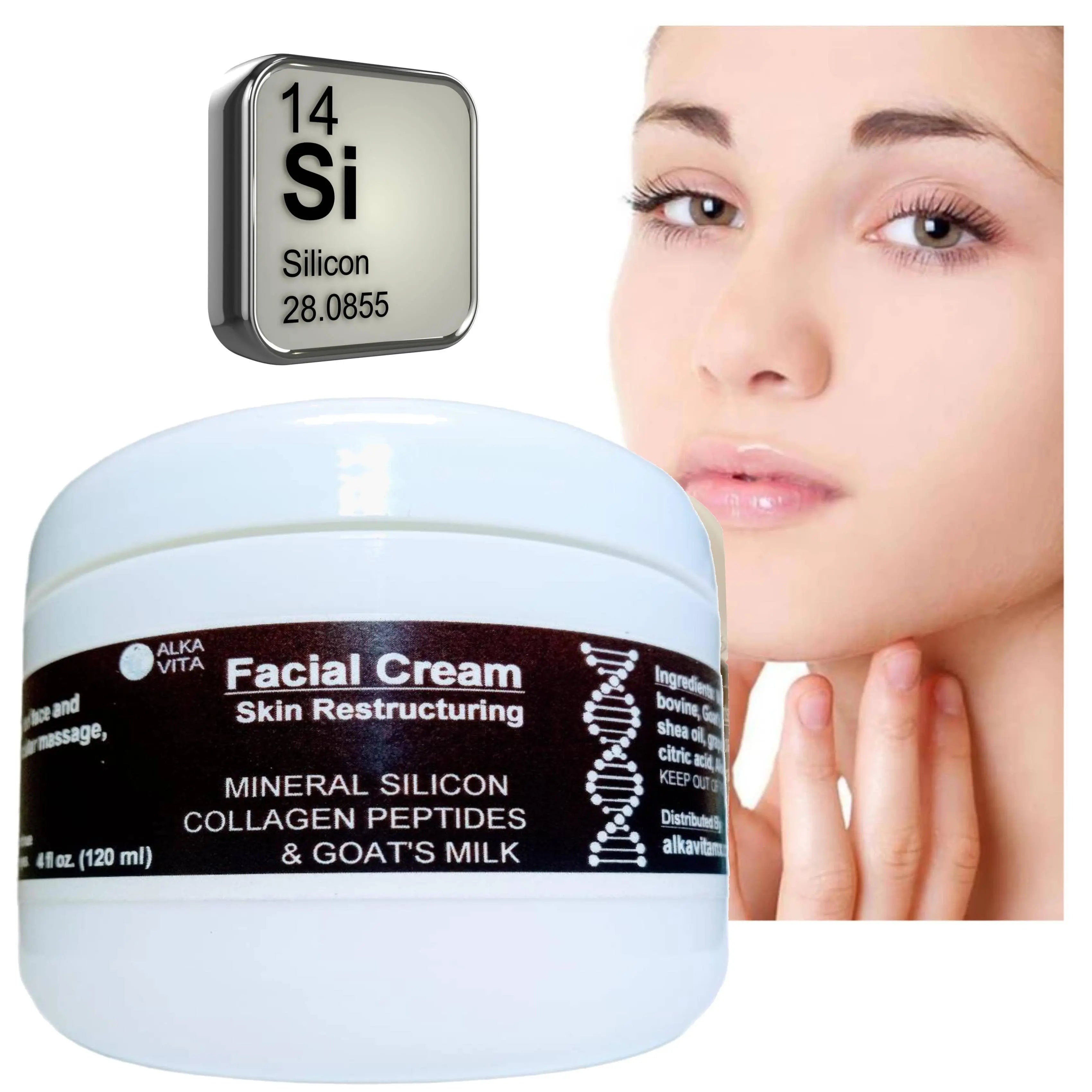 Facial Cream Silicon Collagen Peptide Skin Wrinkle Treatment
