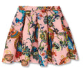 Girls Botanical Owl Coral Pleated Skirt By Kids Couture