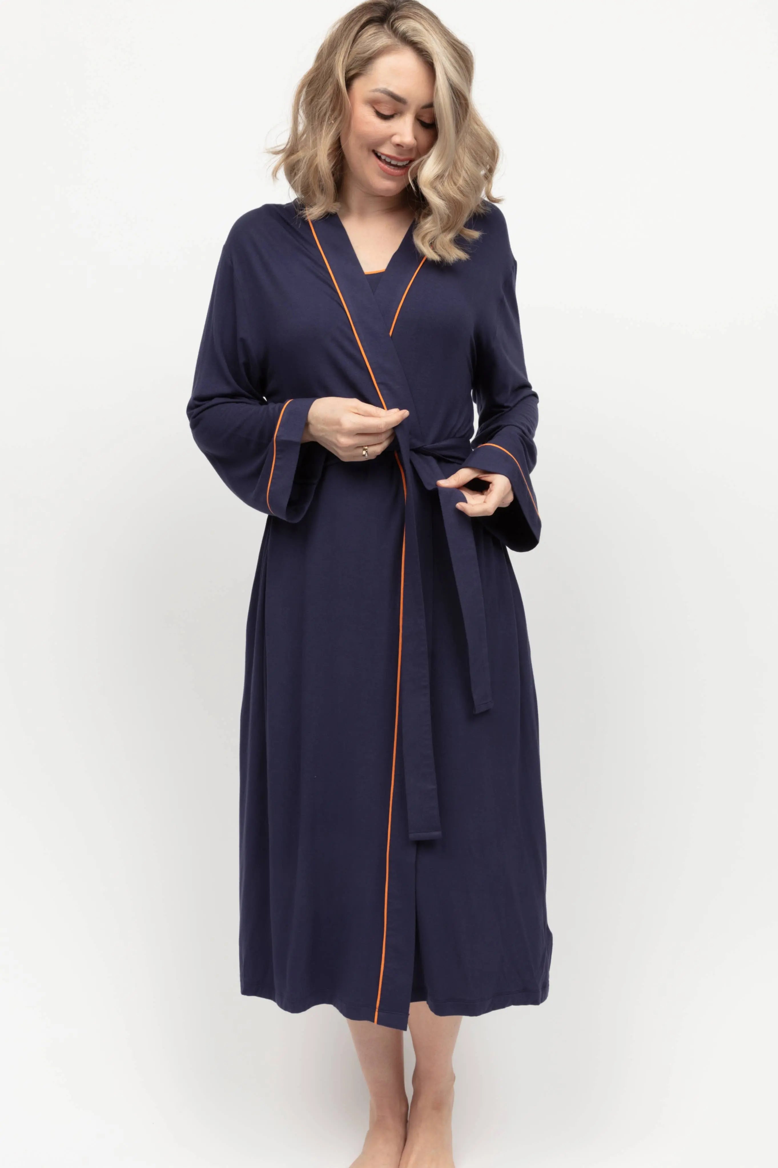 Taylor Jersey Long Dressing Gown
