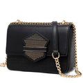 Brangio Italy Sophisticated Black Chain Bag