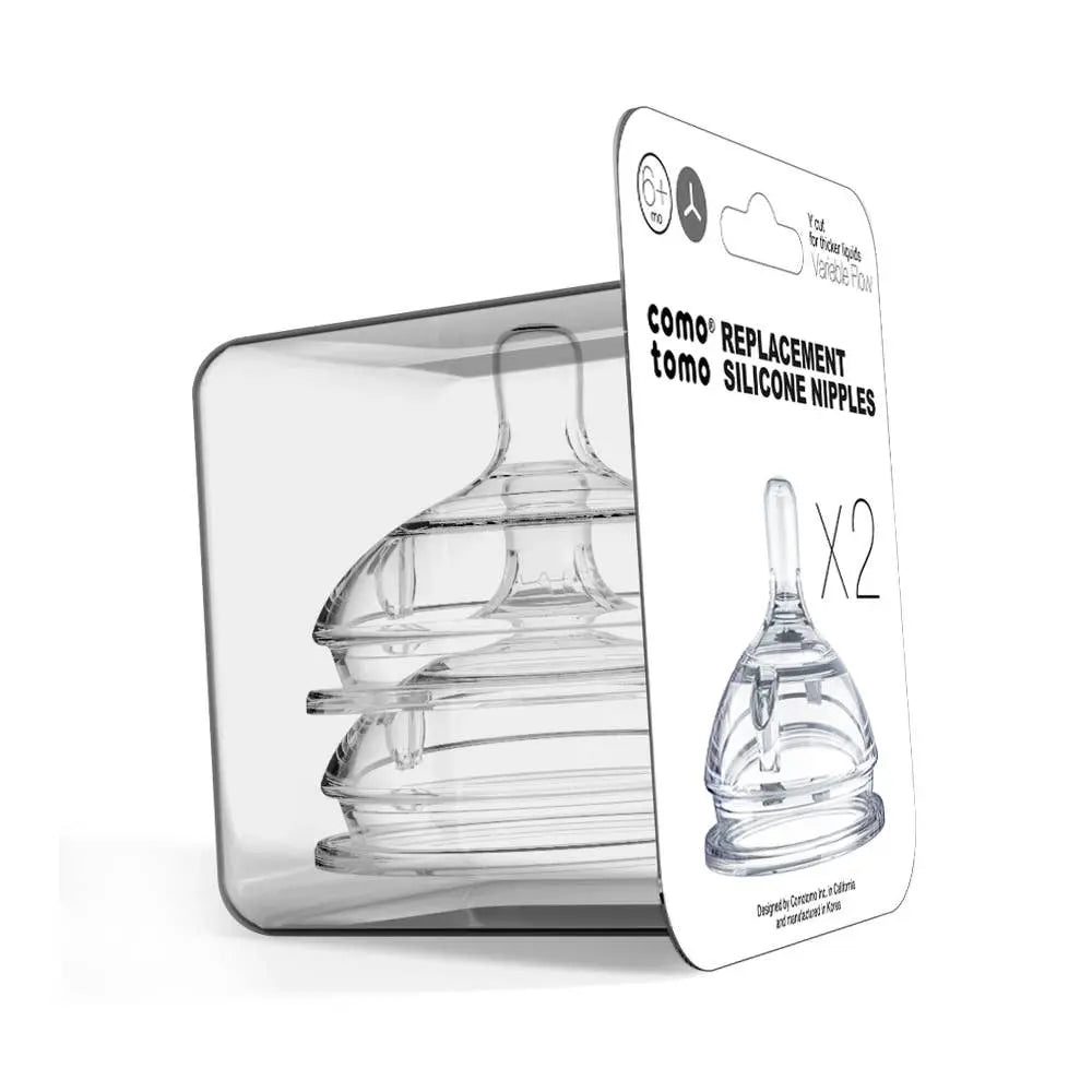 Baby Bottle Silicone Replacement Nipples (2 Pack) - The Perfect Fit for Happy Feeding