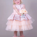 Girls peach tulle dress
