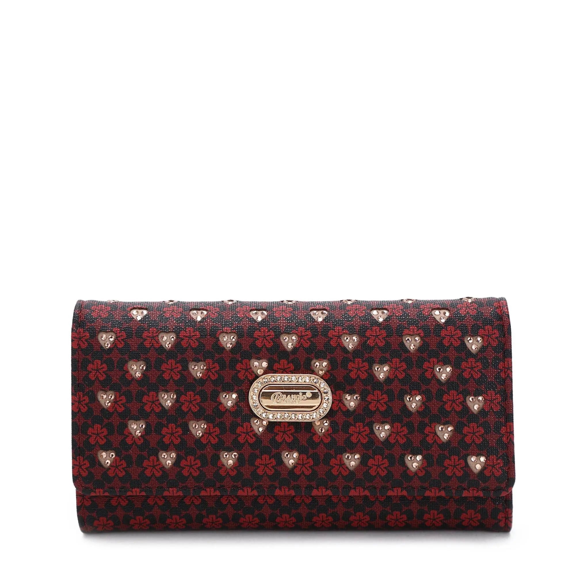 Italy Floral Wallet with Elegant Detailing