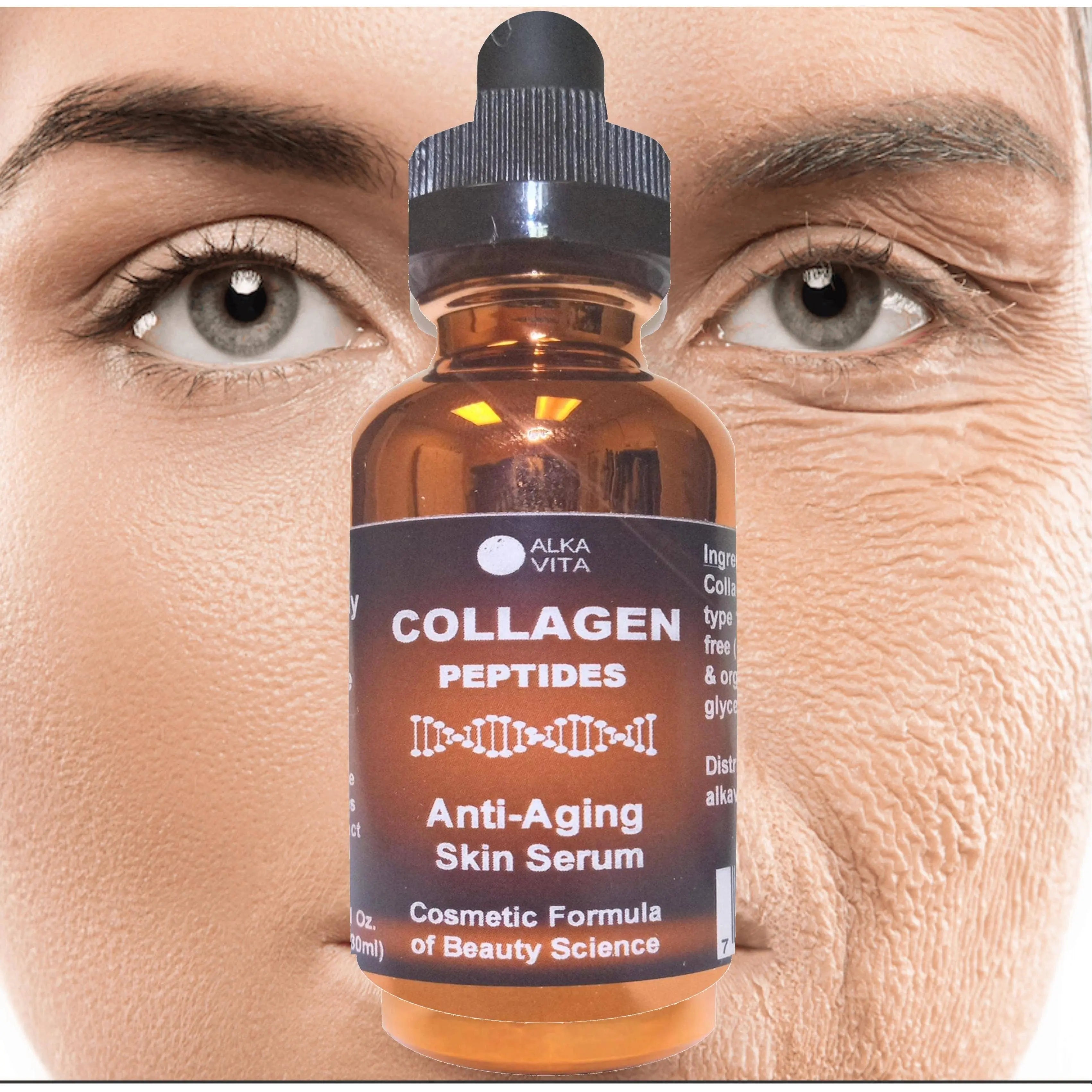 Collagen Peptides Serum Skin Facial Wrinkle Age Defying