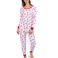 Womens Two Piece Cotton Pajamas for Christmas