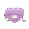 Quilted Heart Crossbody Bag