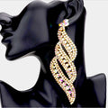 Oversized Pave Crystal Rhinestone earrings