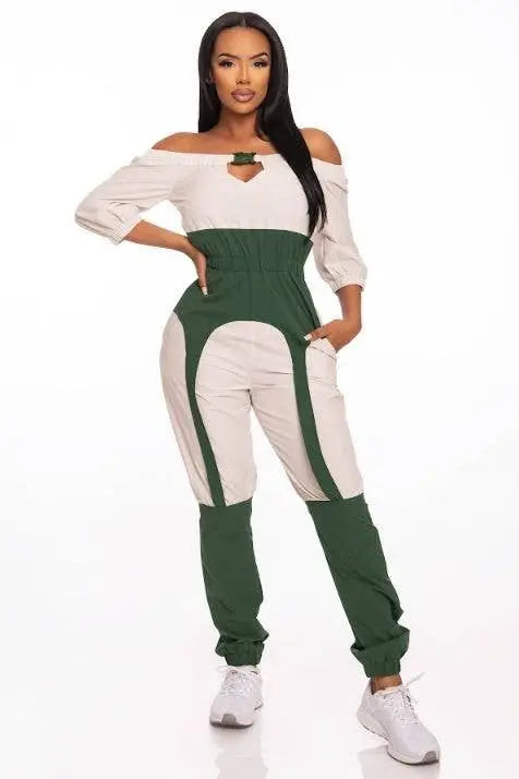 BUCKLE UP JOGGER JUMPSUIT