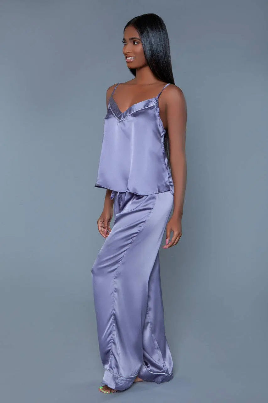 Madison Satin Pants PJ Set