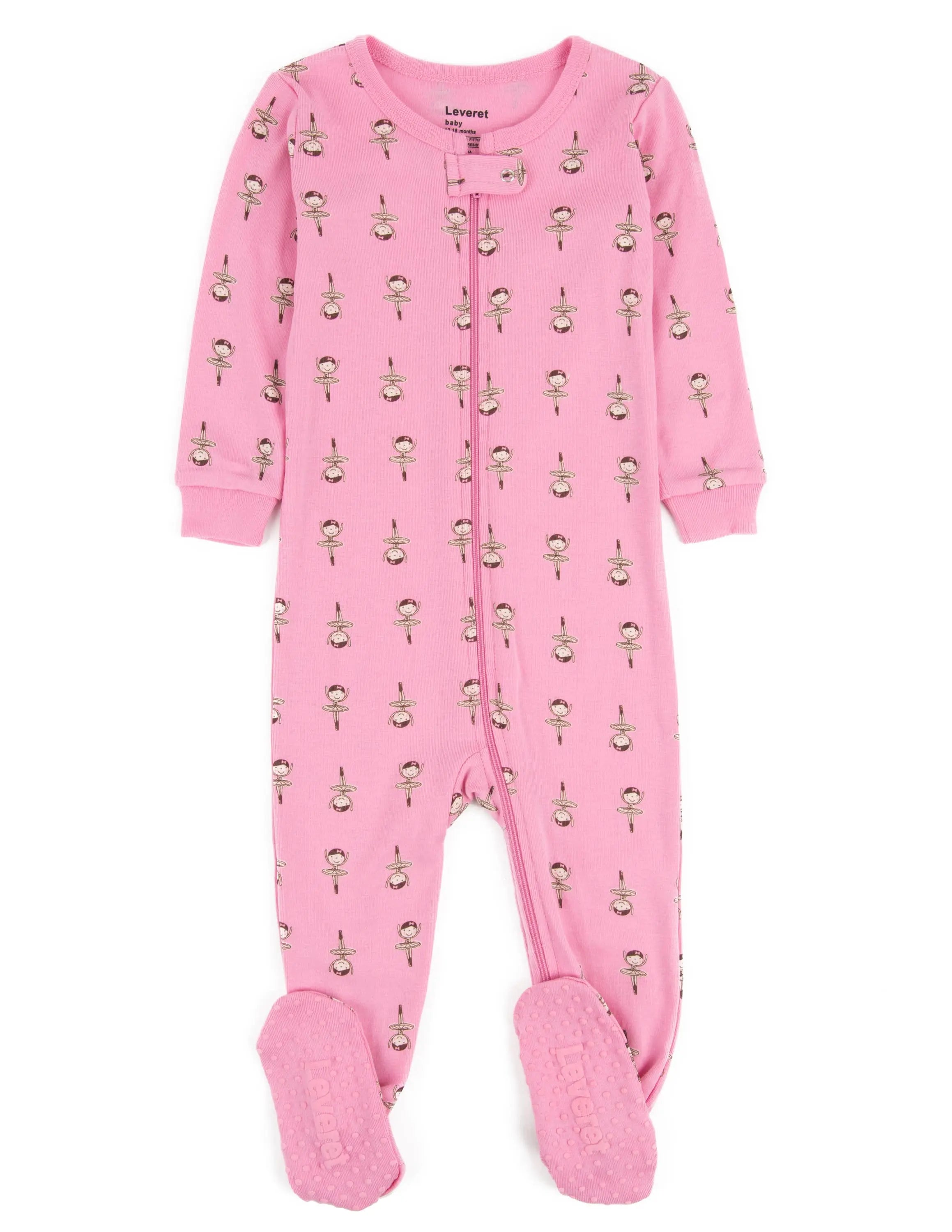 Kids Footed Cotton Pajama Ballerina