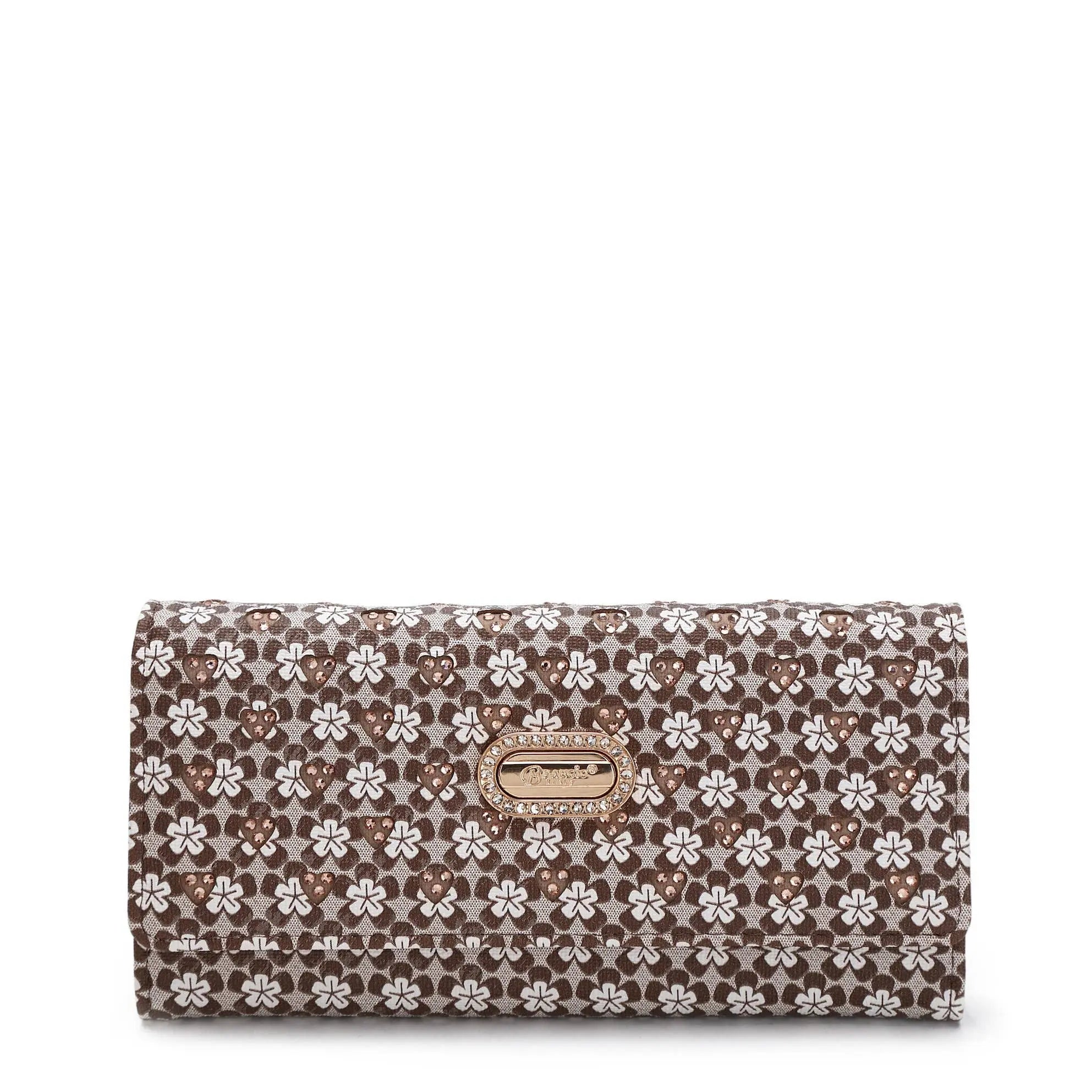 Italy Floral Wallet with Elegant Detailing