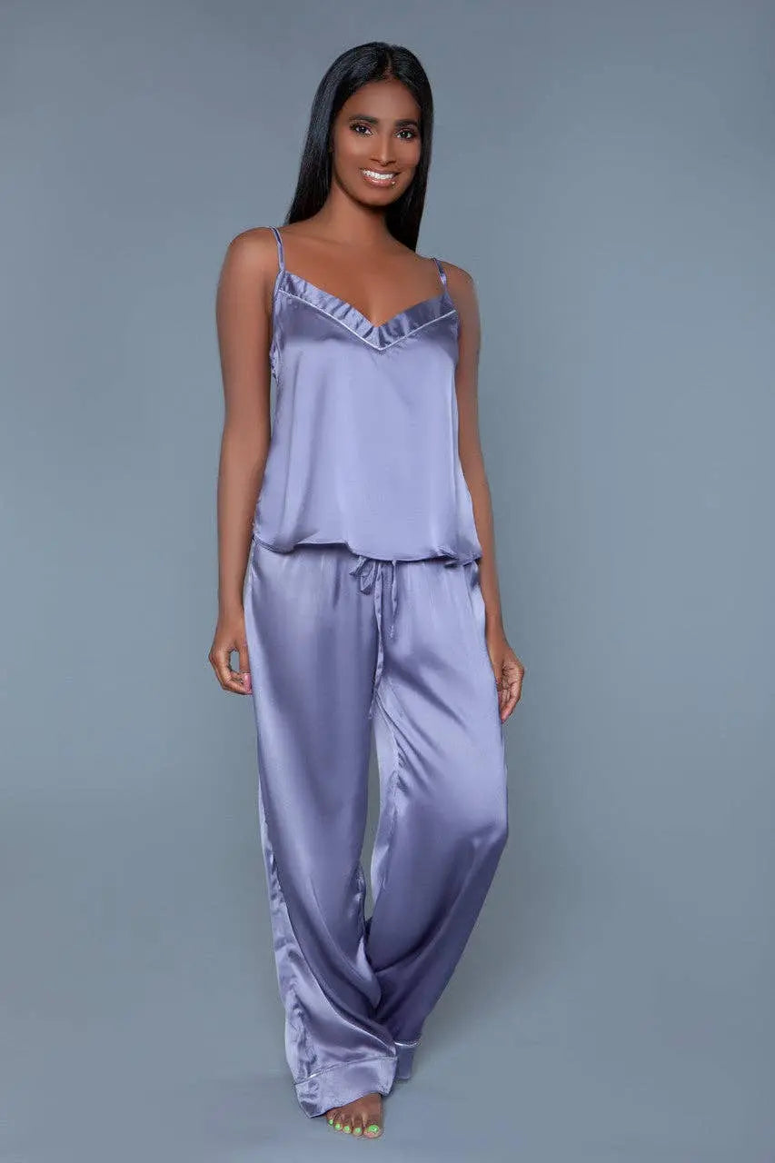 Madison Satin Pants PJ Set